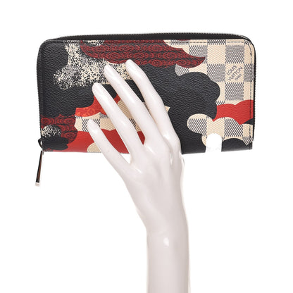 Louis Vuitton Damier Azur Patchwork Waves Zippy Wallet 2 of 7