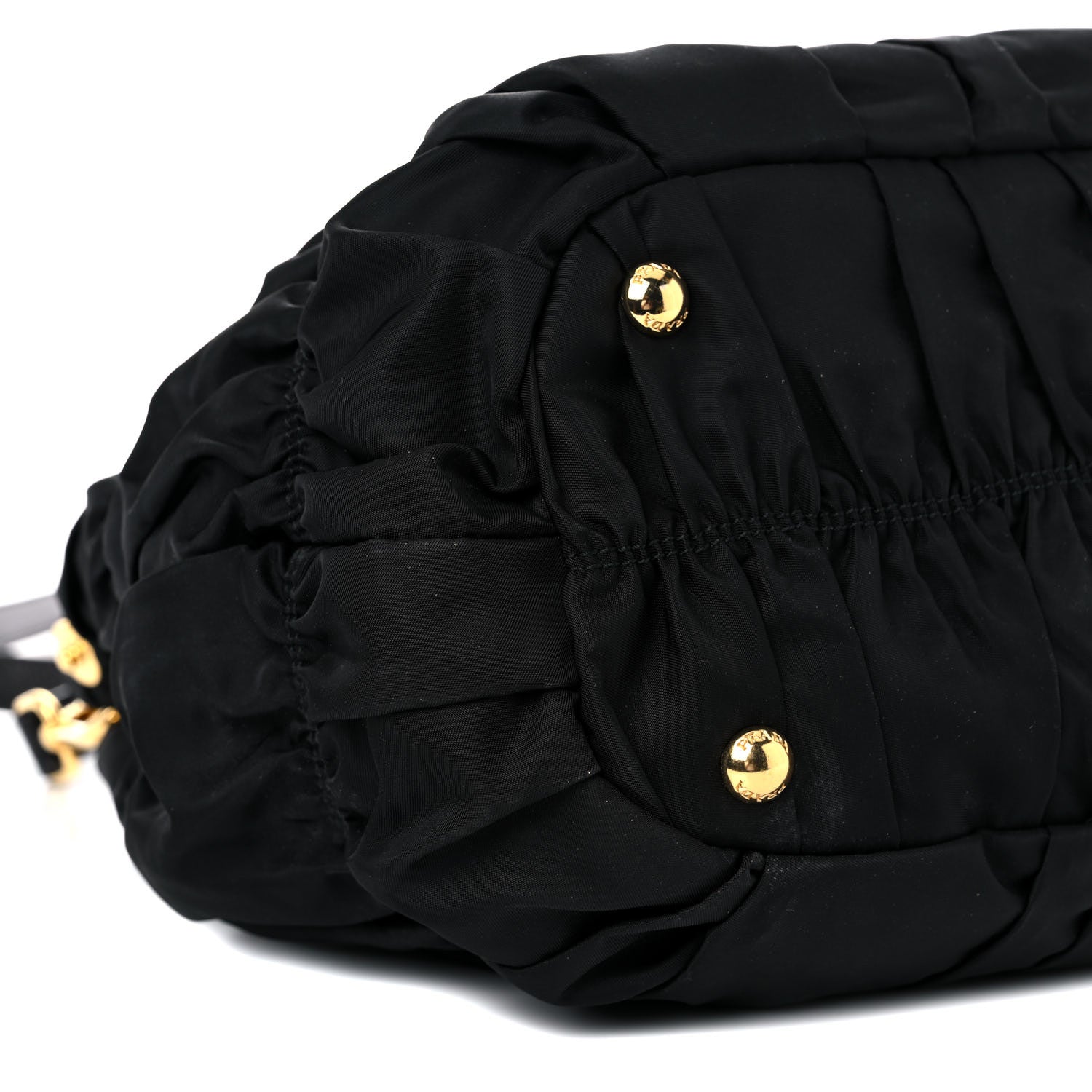 Prada Tessuto Nylon Nappa Gaufre Shopping Satchel Black 7 of 15