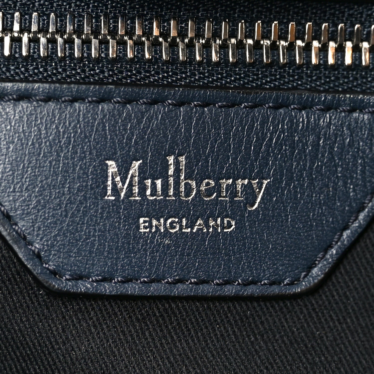 Mulberry Felt Calfskin Oversized Iris Weekend Bag Midnight 11 of 17