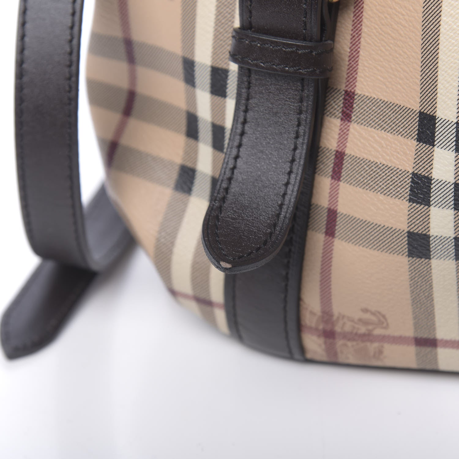Burberry Haymarket Check Small Northfield Tote Chocolate 12 of 14