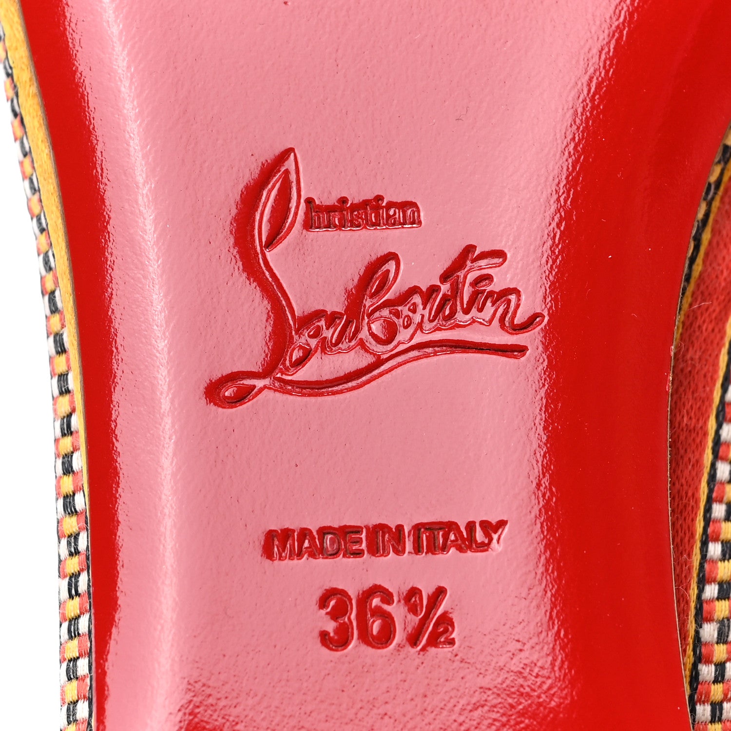 Christian Louboutin Damas Fabric Mamadrague Flats 36.5 Multicolor 6 of 7