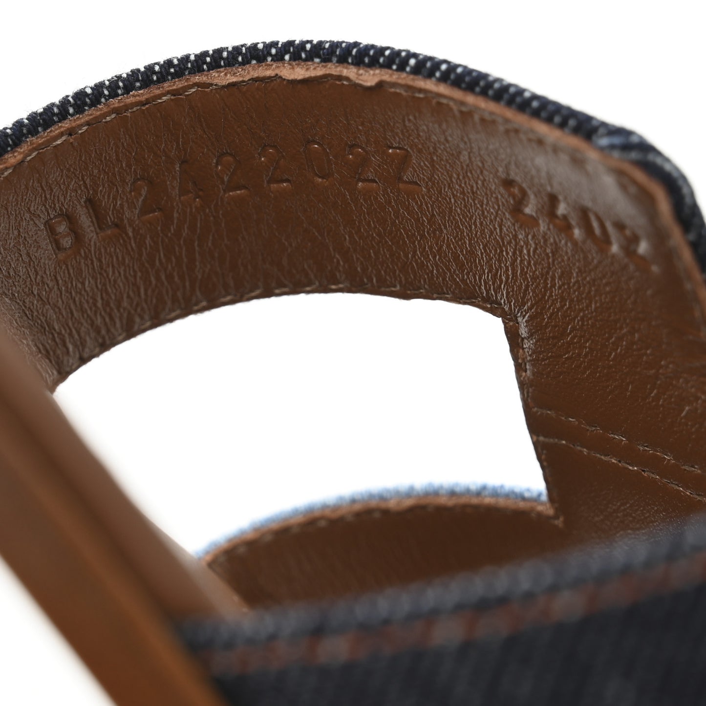 Denim Canvas Oran Sandals 39.5 Bleu Brut Bleu Clair