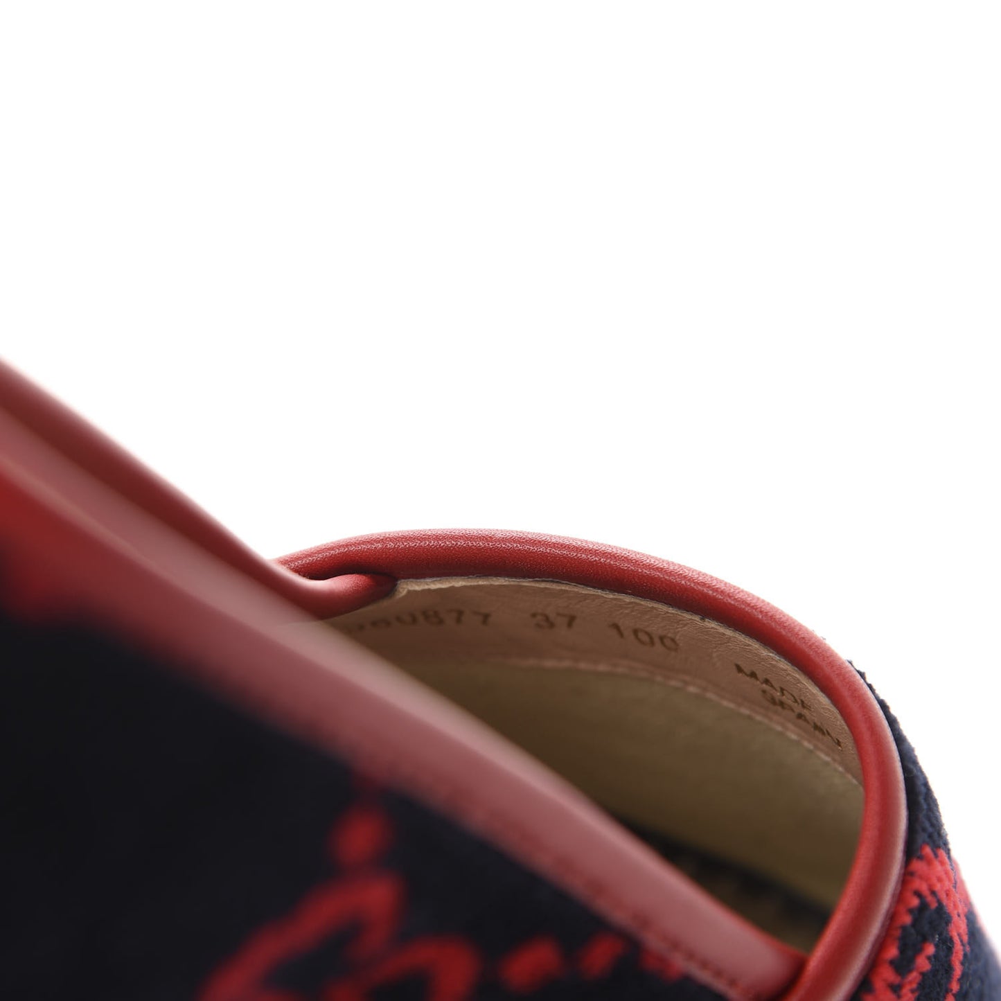 Terry Cloth GG Monogram Espadrilles 37 Blue Red