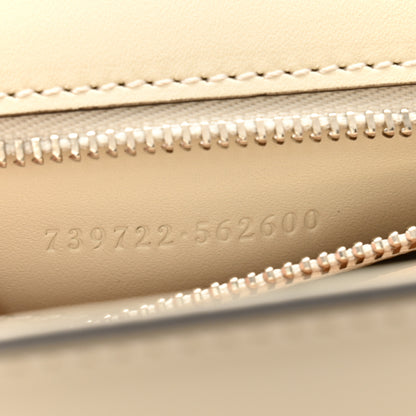 Gucci Senna Calfskin Petite GG Top Handle Shoulder Bag Mystic White 7 of 13