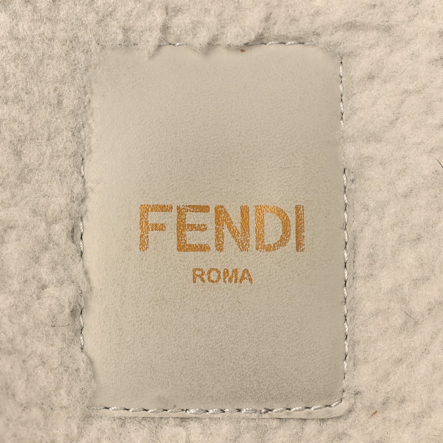 Suede Shearling Fendi Feel Buckled Clogs 37 Caramel Latte