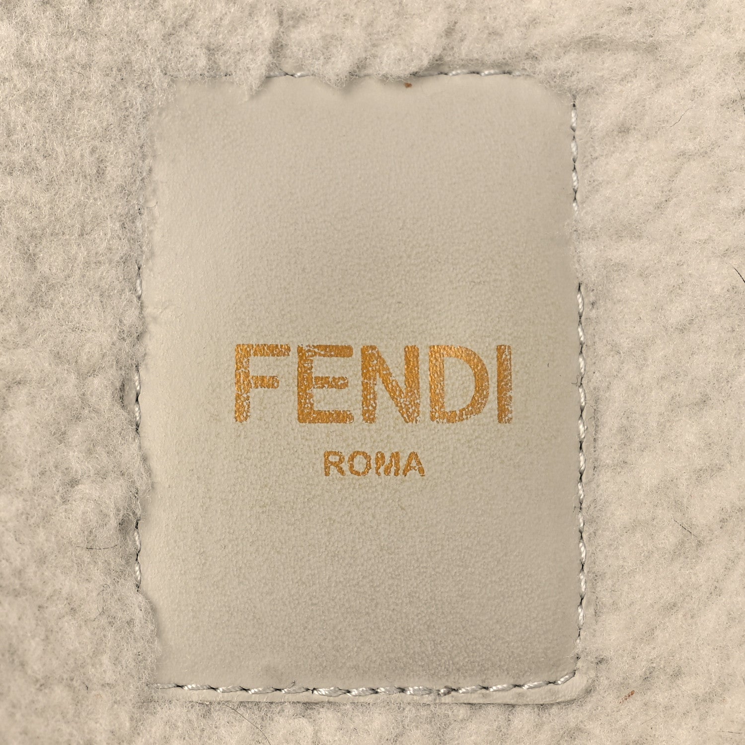 Fendi Suede Shearling Fendi Feel Buckled Clogs 37 Caramel Latte 9 of 12