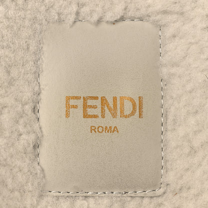 Fendi Suede Shearling Fendi Feel Buckled Clogs 37 Caramel Latte 9 of 12