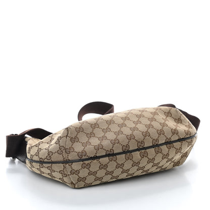 Gucci Monogram Medium Half Moon Hobo Dark Brown 4 of 9