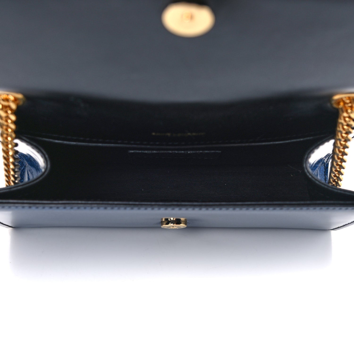 Saint Laurent Glitter Patent Small Monogram Kate Satchel Cobalt 5 of 16