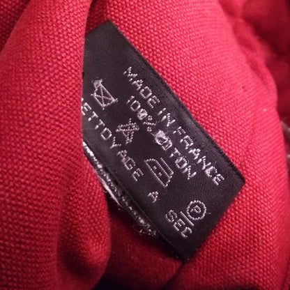 Hermes Canvas Harnais Tote Red 9 of 12