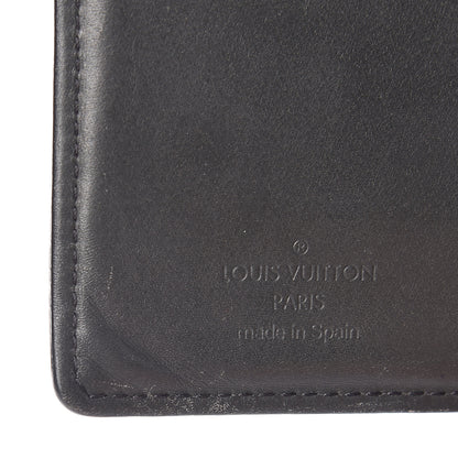 Louis Vuitton Mat Monogram Small Ring Agenda Cover Black 8 of 13
