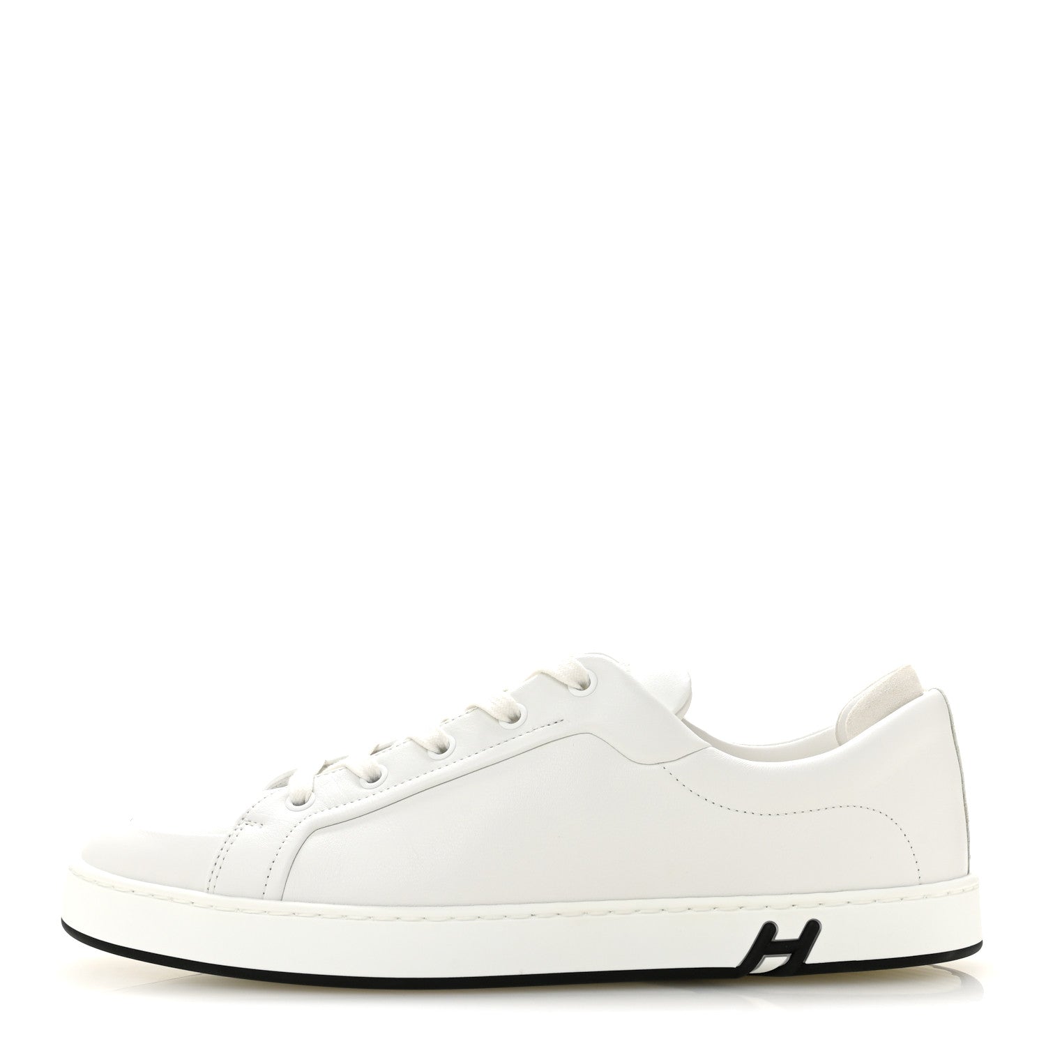 Hermes Calfskin Suede Goatskin Mens Kid Sneakers 42.5 White 1 of 10