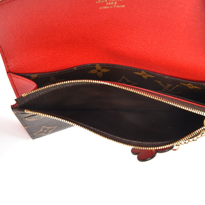 Louis Vuitton Monogram Bloom Flower Emilie Wallet Coquelicot 6 of 9