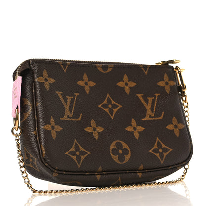 Louis Vuitton Monogram 2016 Christmas Animation Mini Pochette Accessories Rose Ballerine 3 of 8
