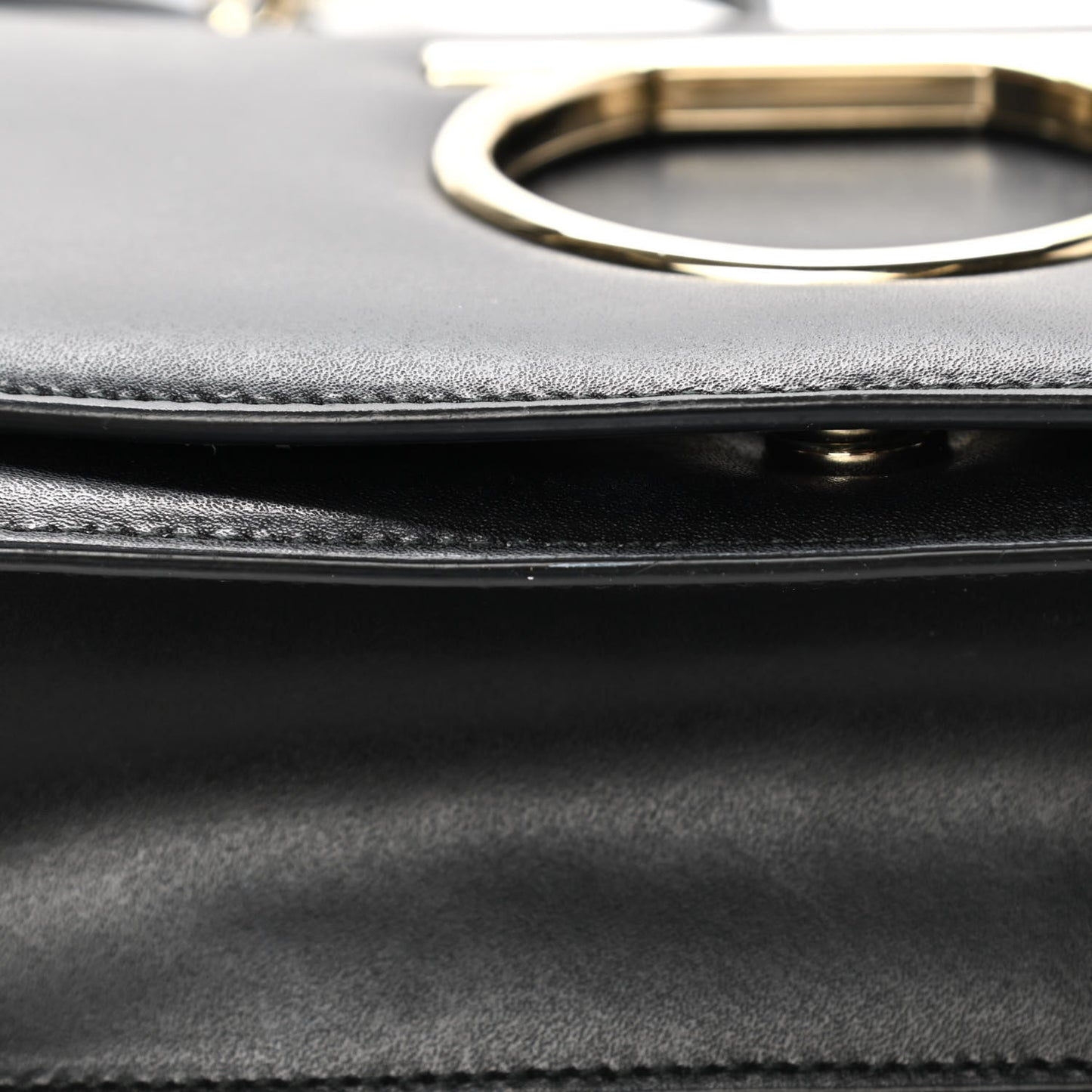 Calfskin Vela Crossbody Bag Black