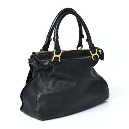 Chloe Calfskin Large Marcie Satchel Black 3 of 11