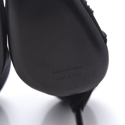 Balenciaga Jersey Crepe Drape Knife Pointed Pumps 38.5 Black 6 of 10