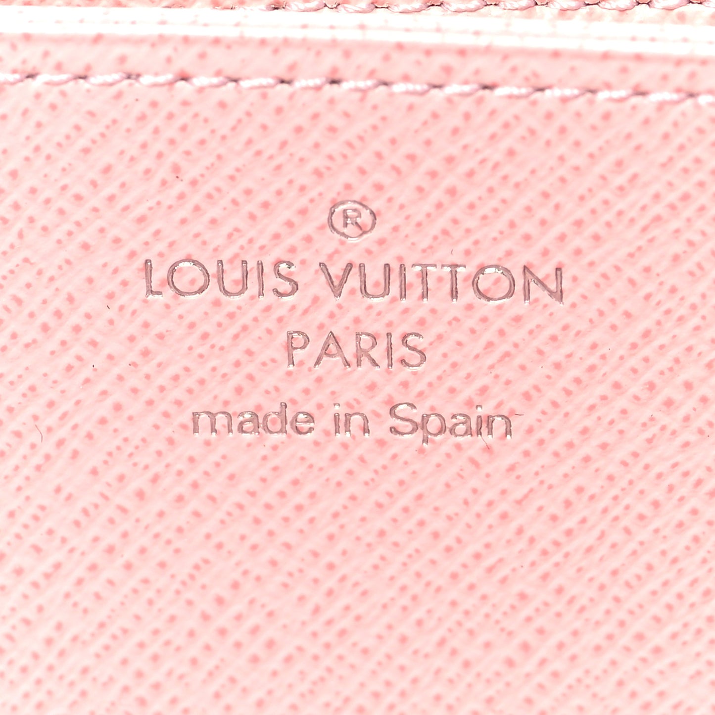 Epi LV Stories Zippy Wallet Rose Ballerine
