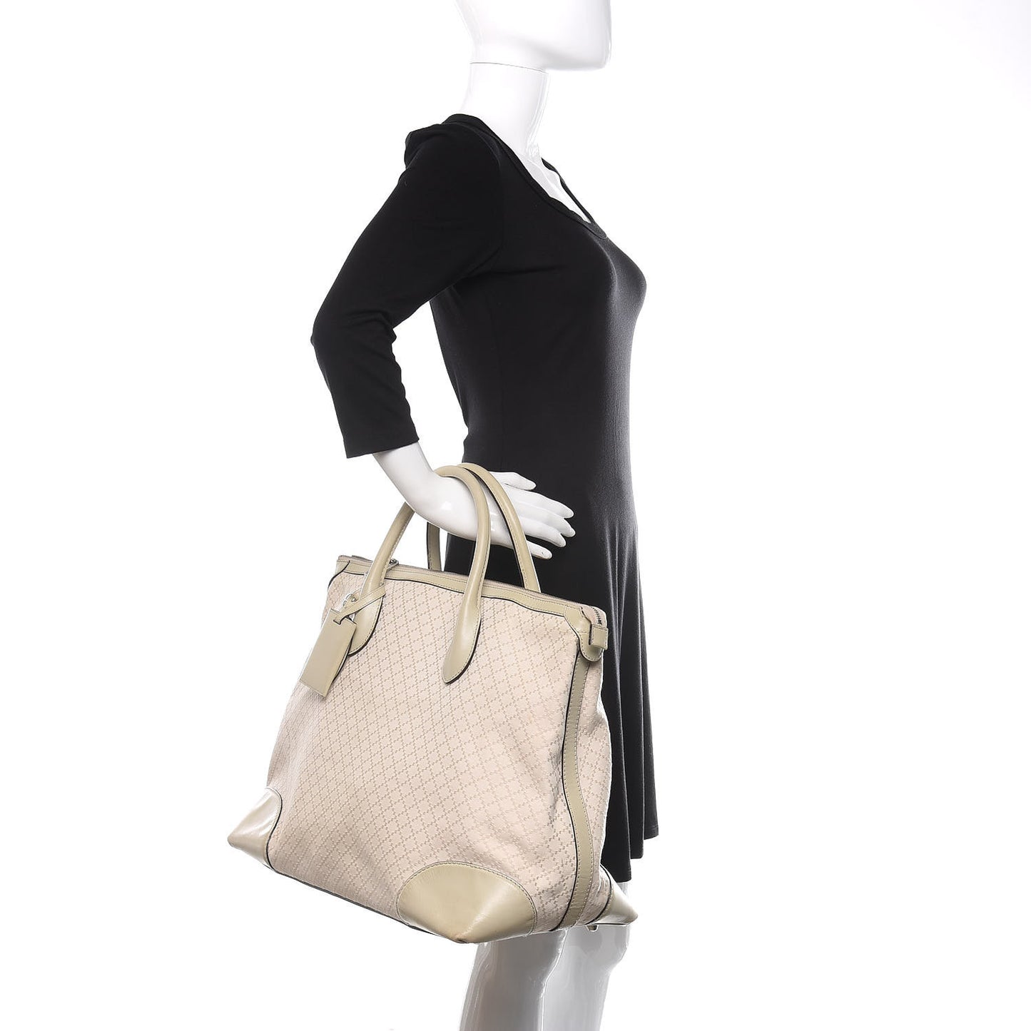 Diamante Large Tote Off White
