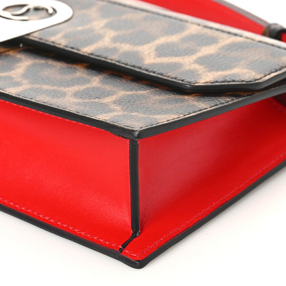 Christian Louboutin Calfskin Leopard Elisa Baguette Brown 8 of 8