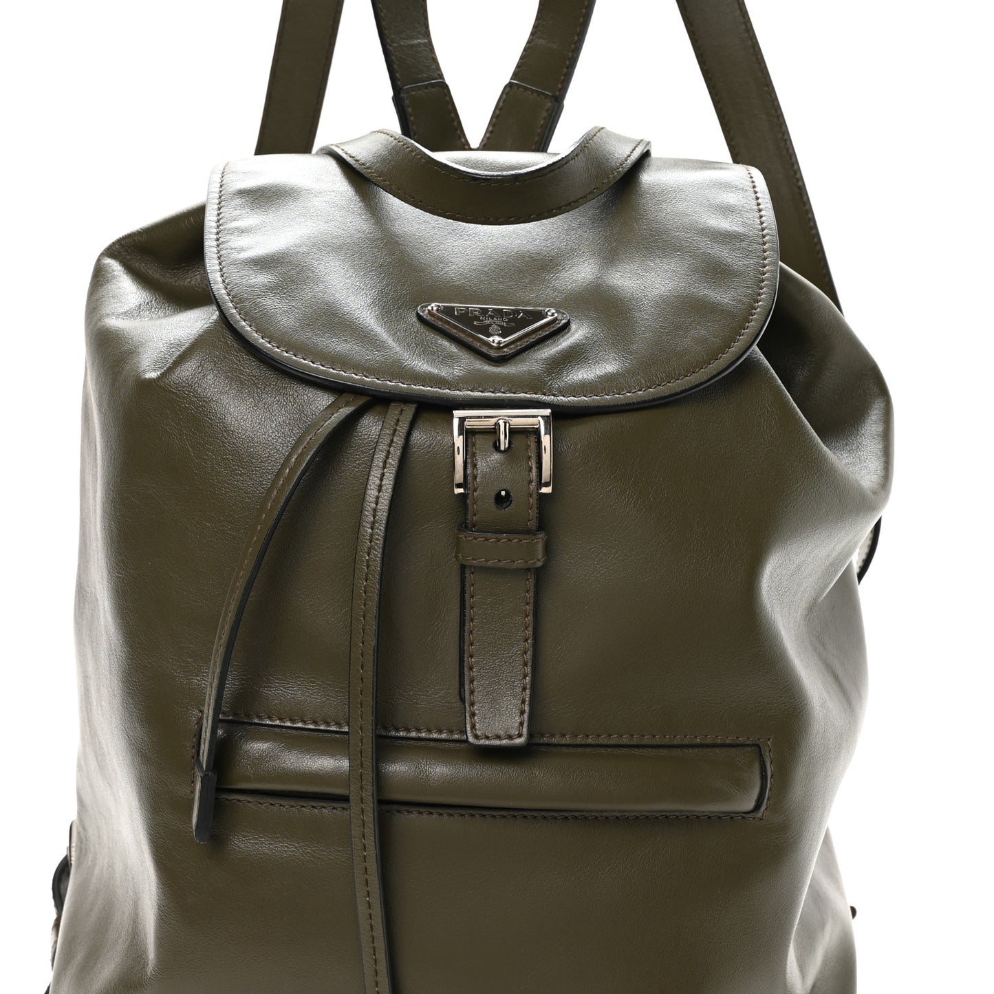 Soft Calf Cinch Backpack Militare