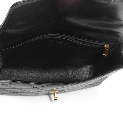 Chanel Lambskin Bekko Resin Medium Single Flap Black 5 of 8