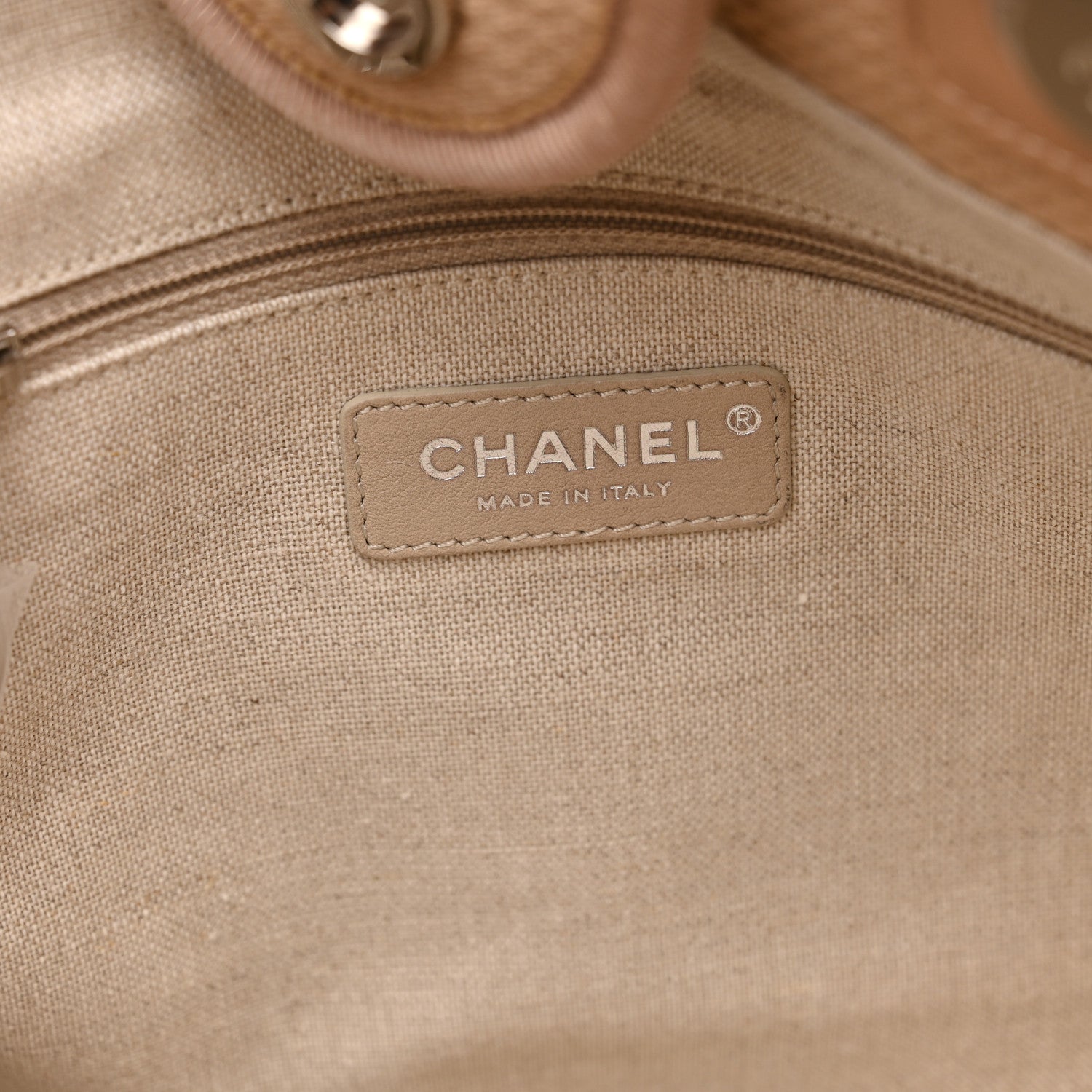 Chanel Mixed Fibers Small Deauville Tote Beige 7 of 12