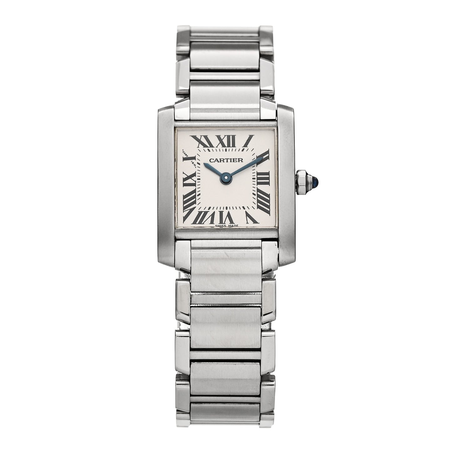 Stainless Steel 20mm Tank Francaise Quartz Watch