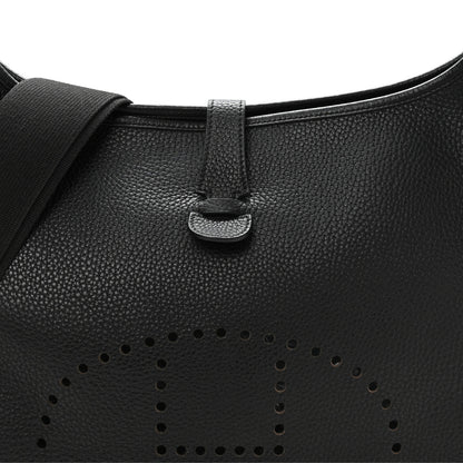 Hermes Taurillon Clemence EVELYNE III Black 8 of 10