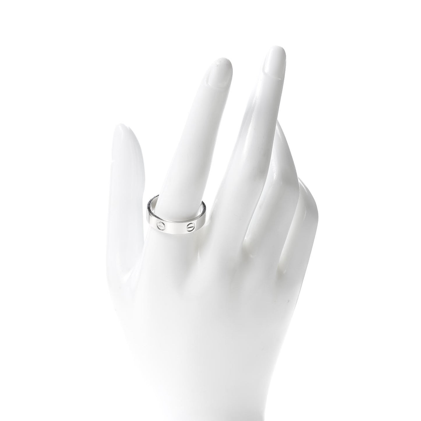 Platinum 5.5mm LOVE Ring 64 10.75