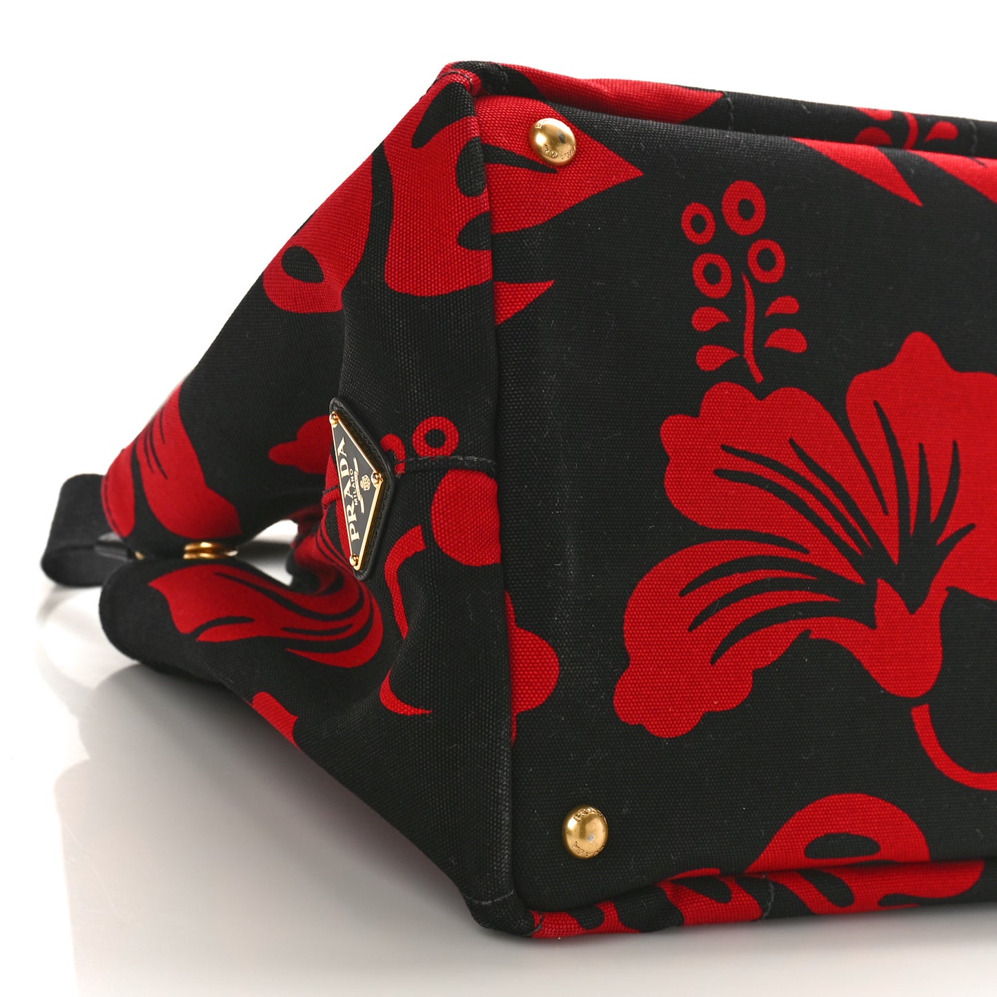 Canapa Hibiscus Tote Black Rosso