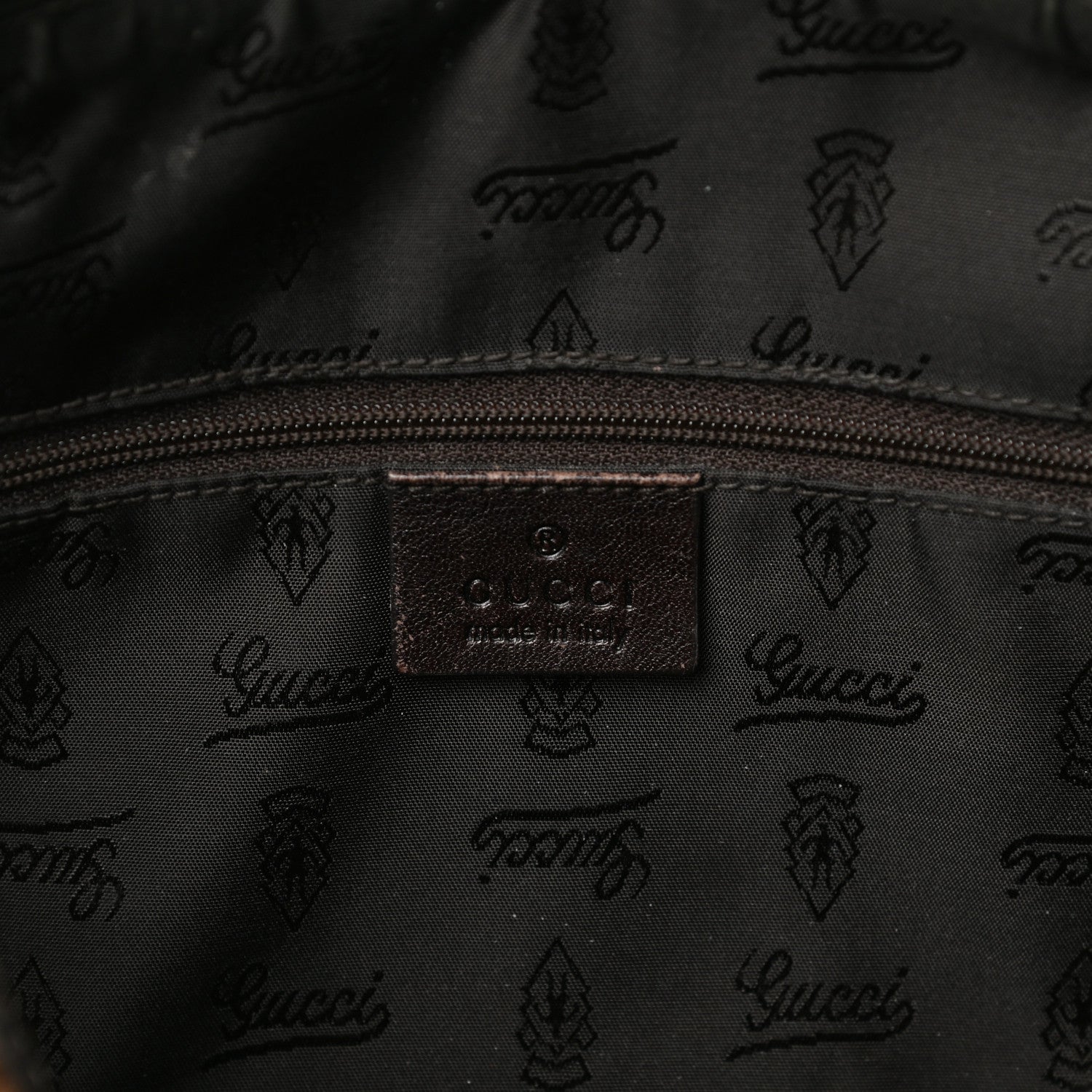 Gucci Crystal Monogram Duchessa Boston Bag Brown 6 of 15