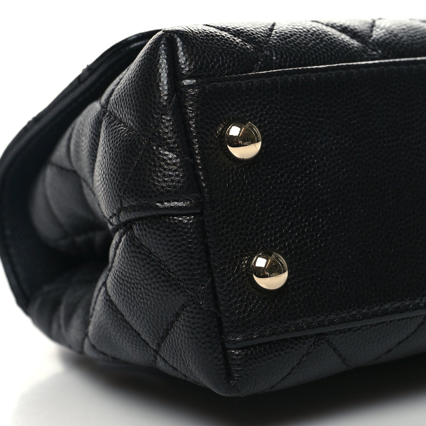 Caviar Quilted Extra Mini Coco Handle Flap Black
