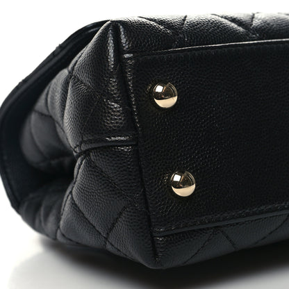 Chanel Caviar Quilted Extra Mini Coco Handle Flap Black 8 of 9