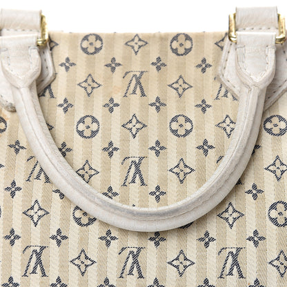 Louis Vuitton Mini Lin Croisette Speedy 30 Blue 13 of 19