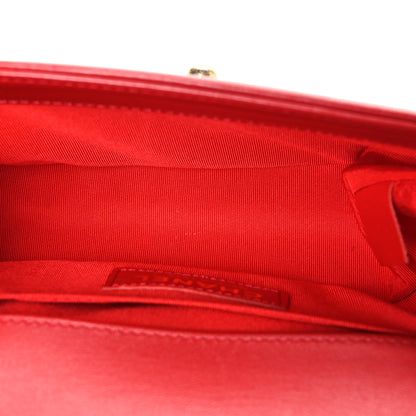 Chanel Lambskin Quilted Small Boy Flap Red 5 of 10