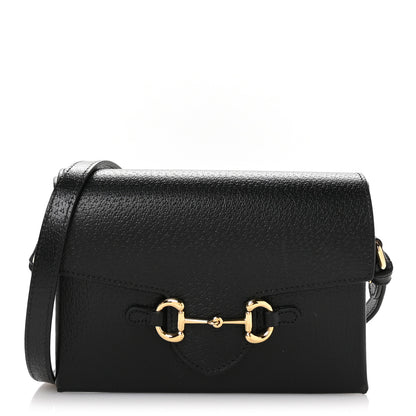 Gucci Calfskin Horsebit 1955 Shoulder Bag Black 1 of 11