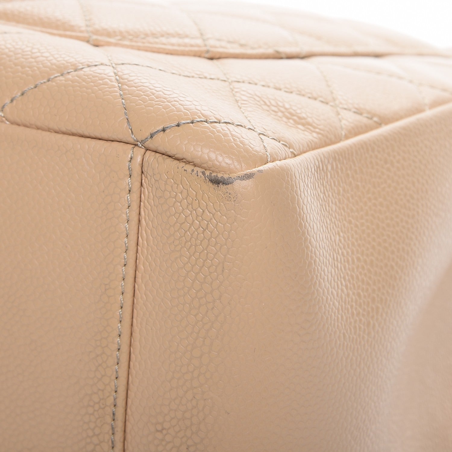 Chanel Caviar Quilted Grand Shopping Tote GST Beige Clair 12 of 28