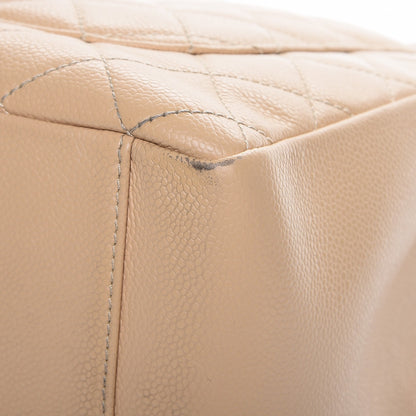 Chanel Caviar Quilted Grand Shopping Tote GST Beige Clair 12 of 28