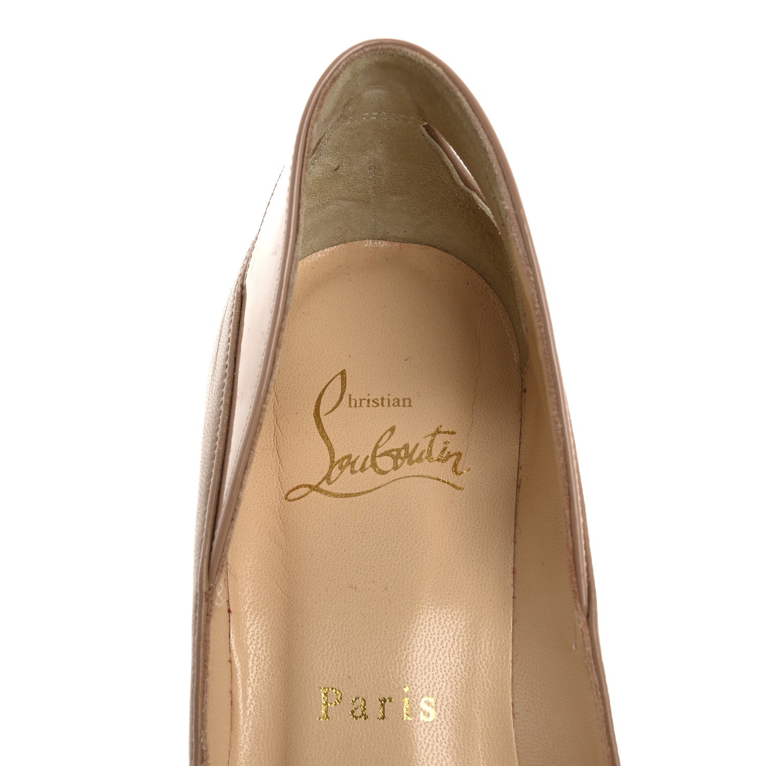 Christian Louboutin Patent Nappa PVC 70 Pumps 37 Nude 7 of 10