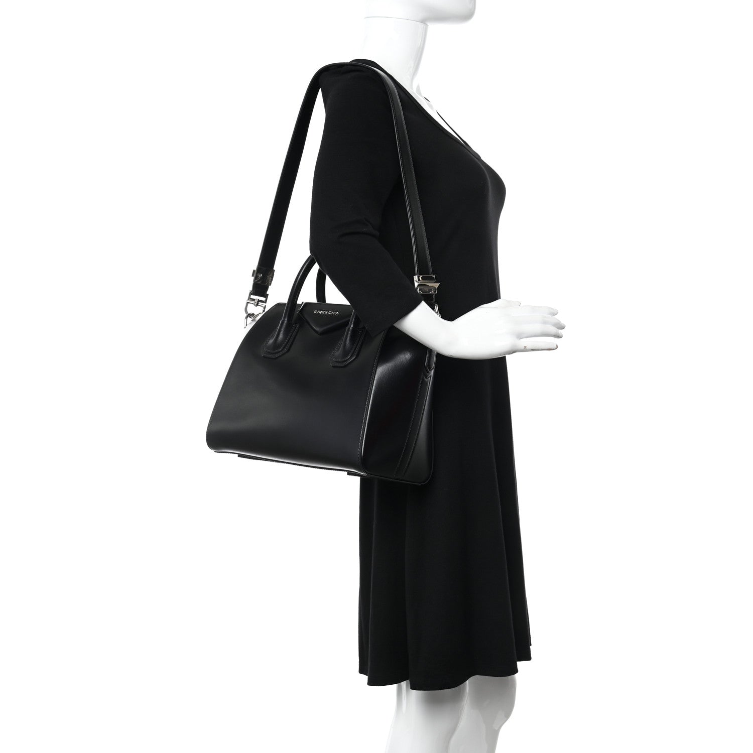 Givenchy Shiny Lord Calfskin Small Antigona Black 2 of 11