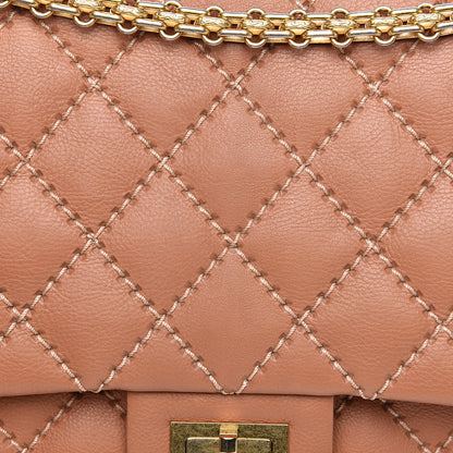 Chanel Calfskin Stitched 2.55 Reissue 226 Flap Beige 9 of 12
