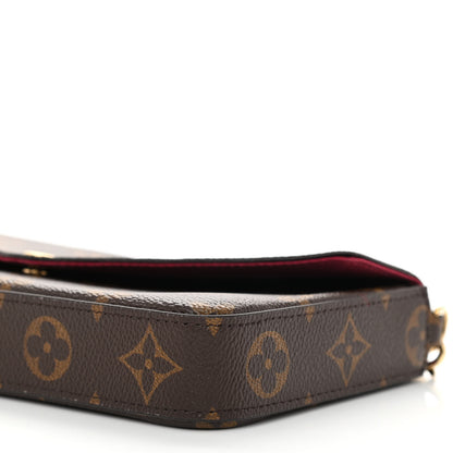 Louis Vuitton Monogram Pochette Felicie Chain Wallet Fuchsia 11 of 11