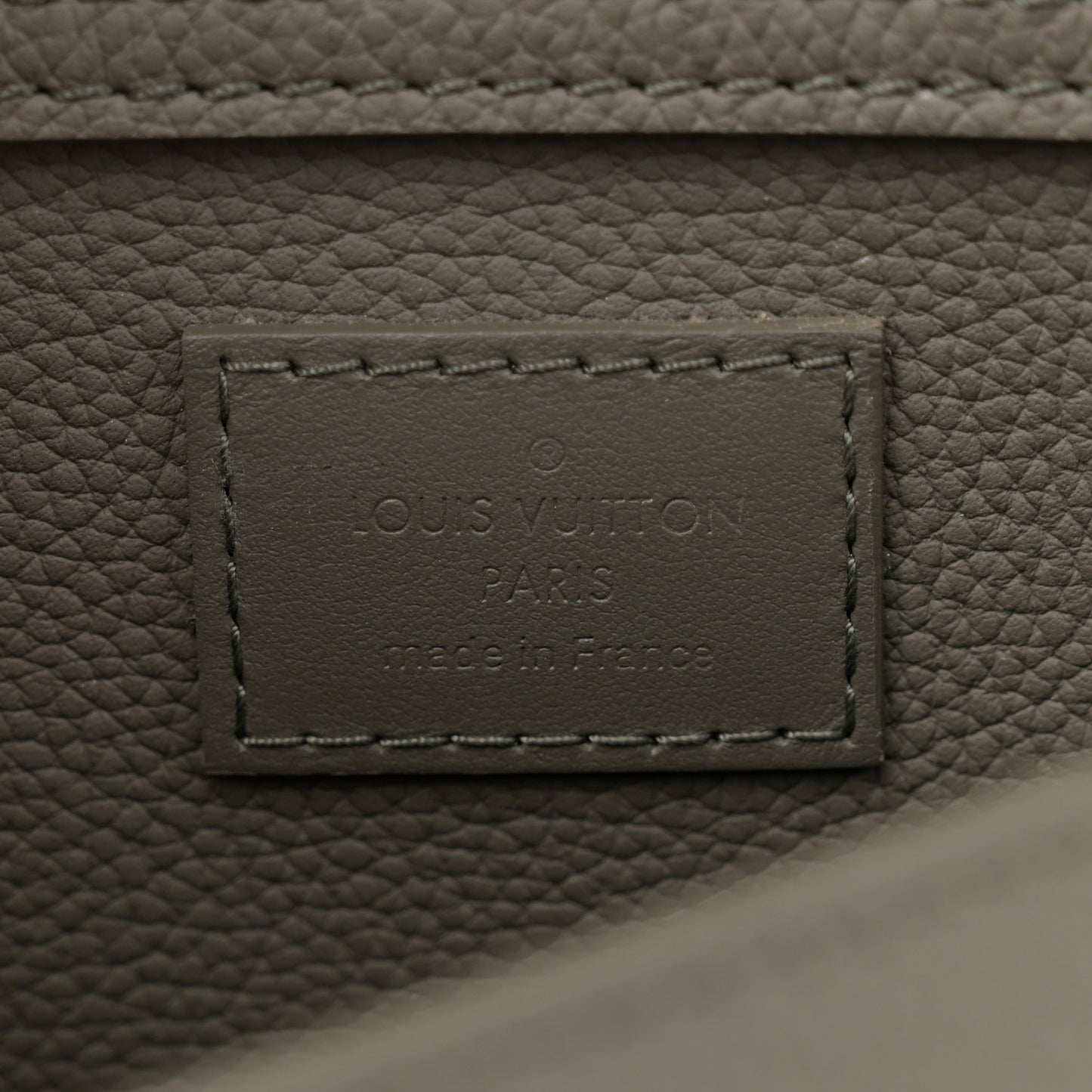 Grained Calfskin Aerogram Slingbag Khaki