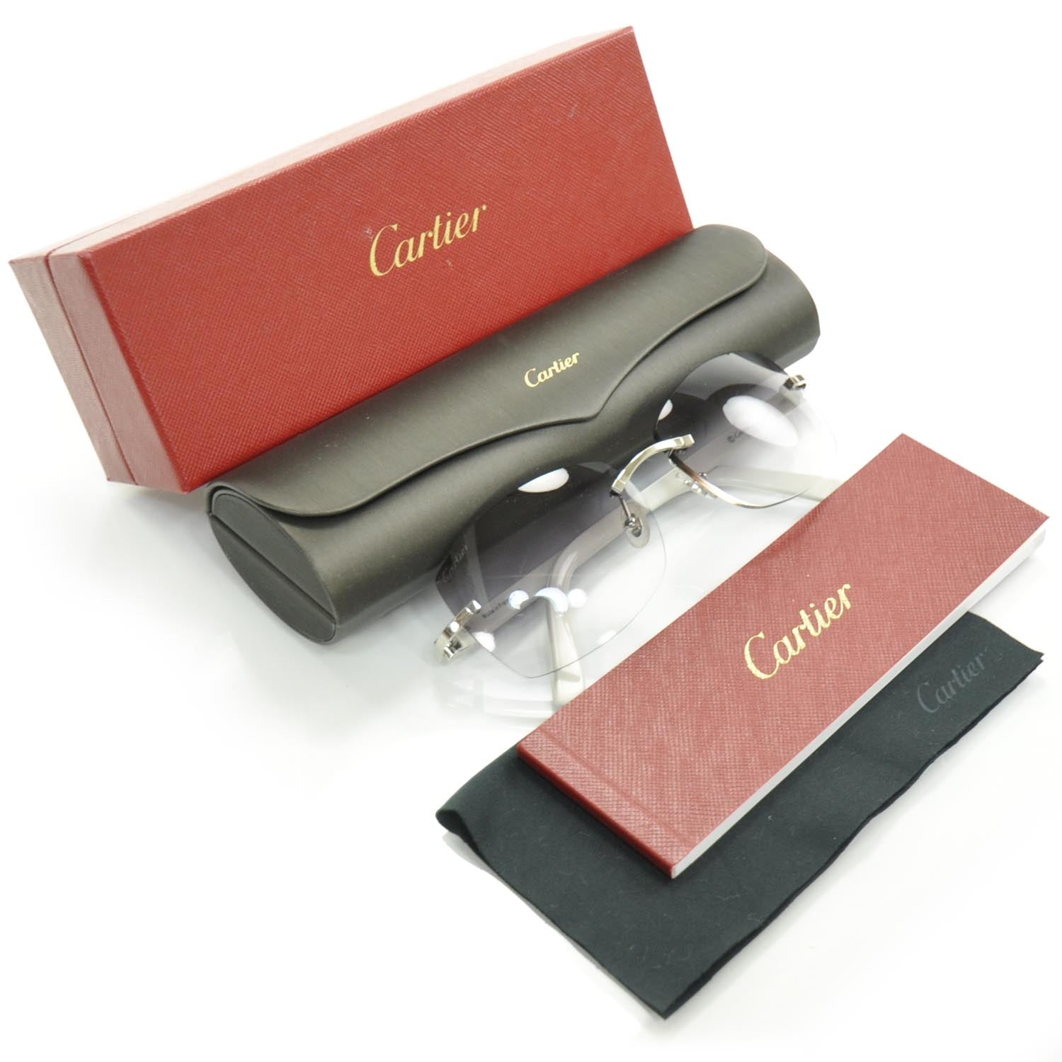 Cartier Rimless Gradient Sunglasses 135 2 of 7
