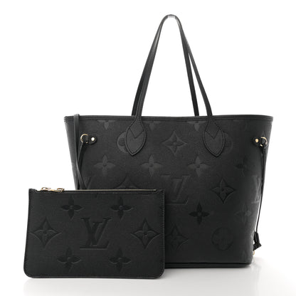 Louis Vuitton Empreinte Monogram Giant Neverfull MM Black 3 of 12