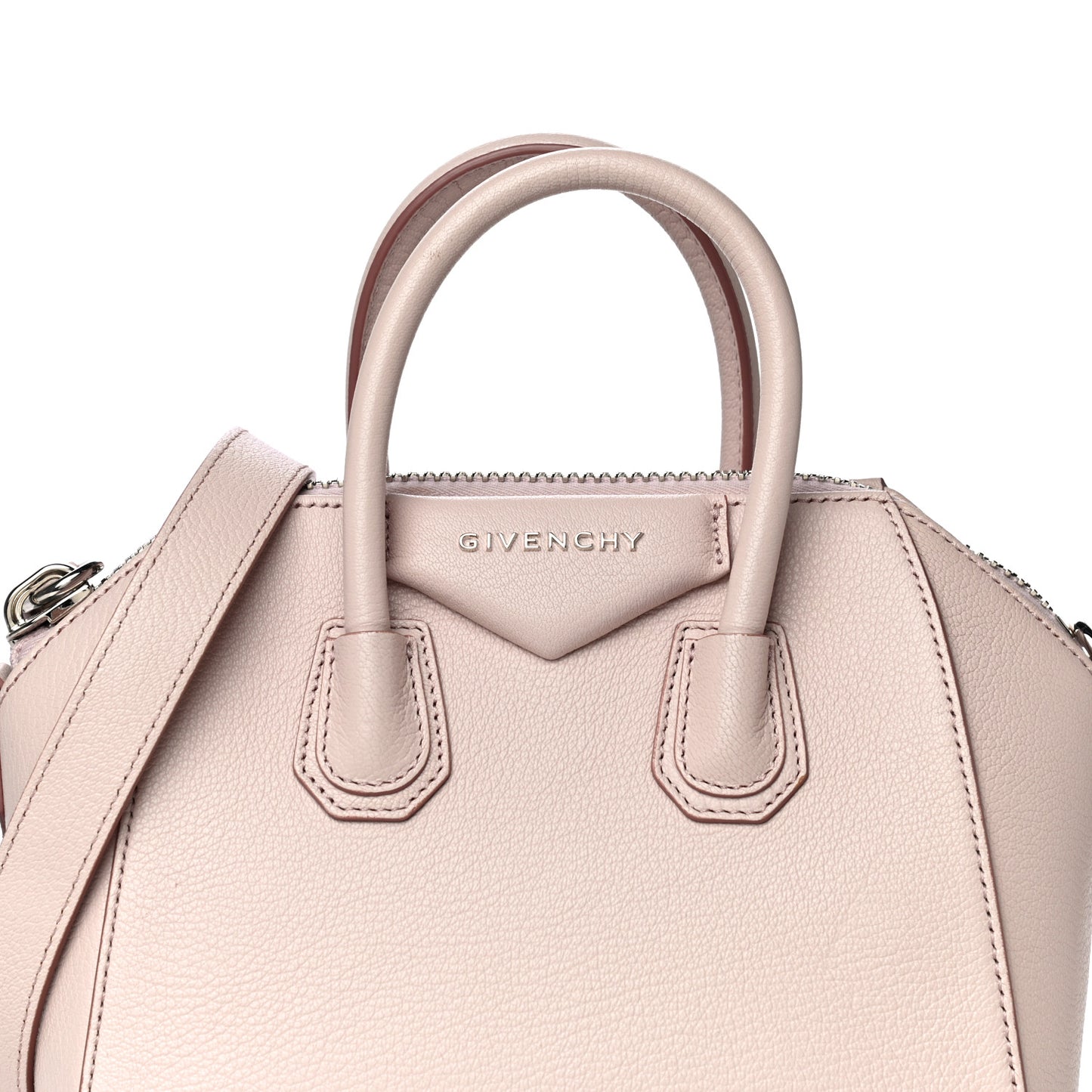 Sugar Goatskin Mini Antigona Nude Pink