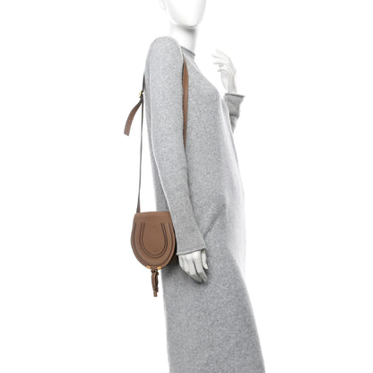 Chloe Grained Calfskin Small Marcie Saddle Bag Nut 2 of 9