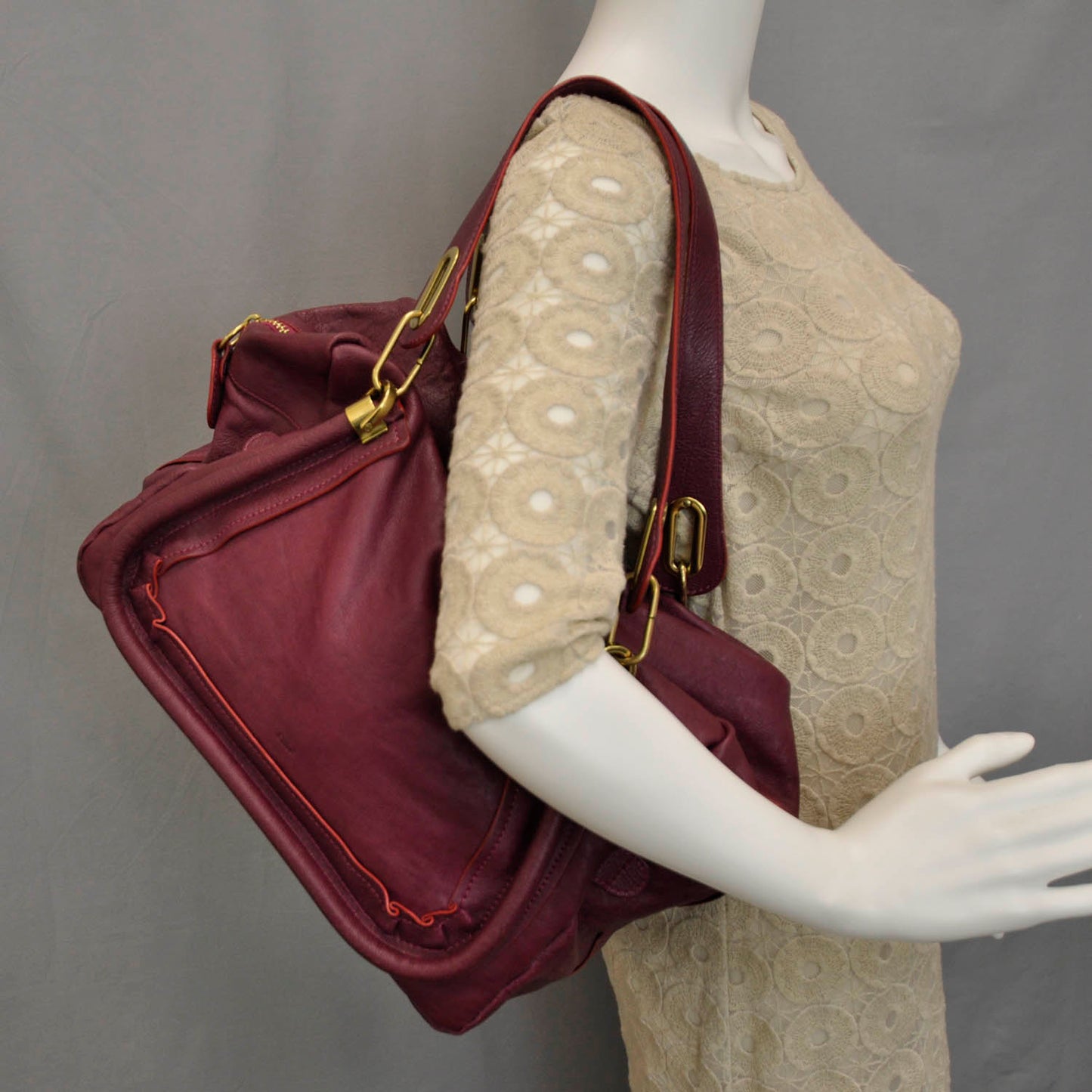 Calfskin Paraty Tote Purple
