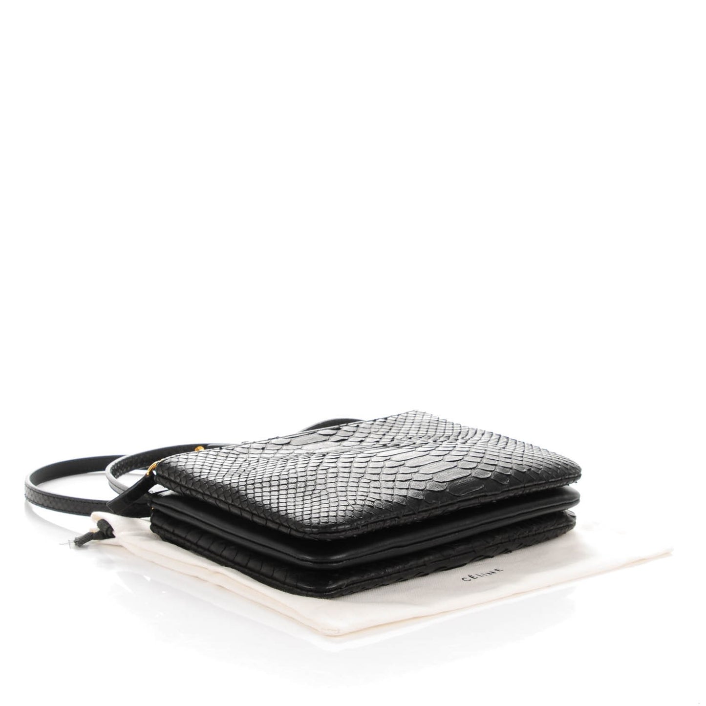 Python Small Trio Crossbody Bag Black
